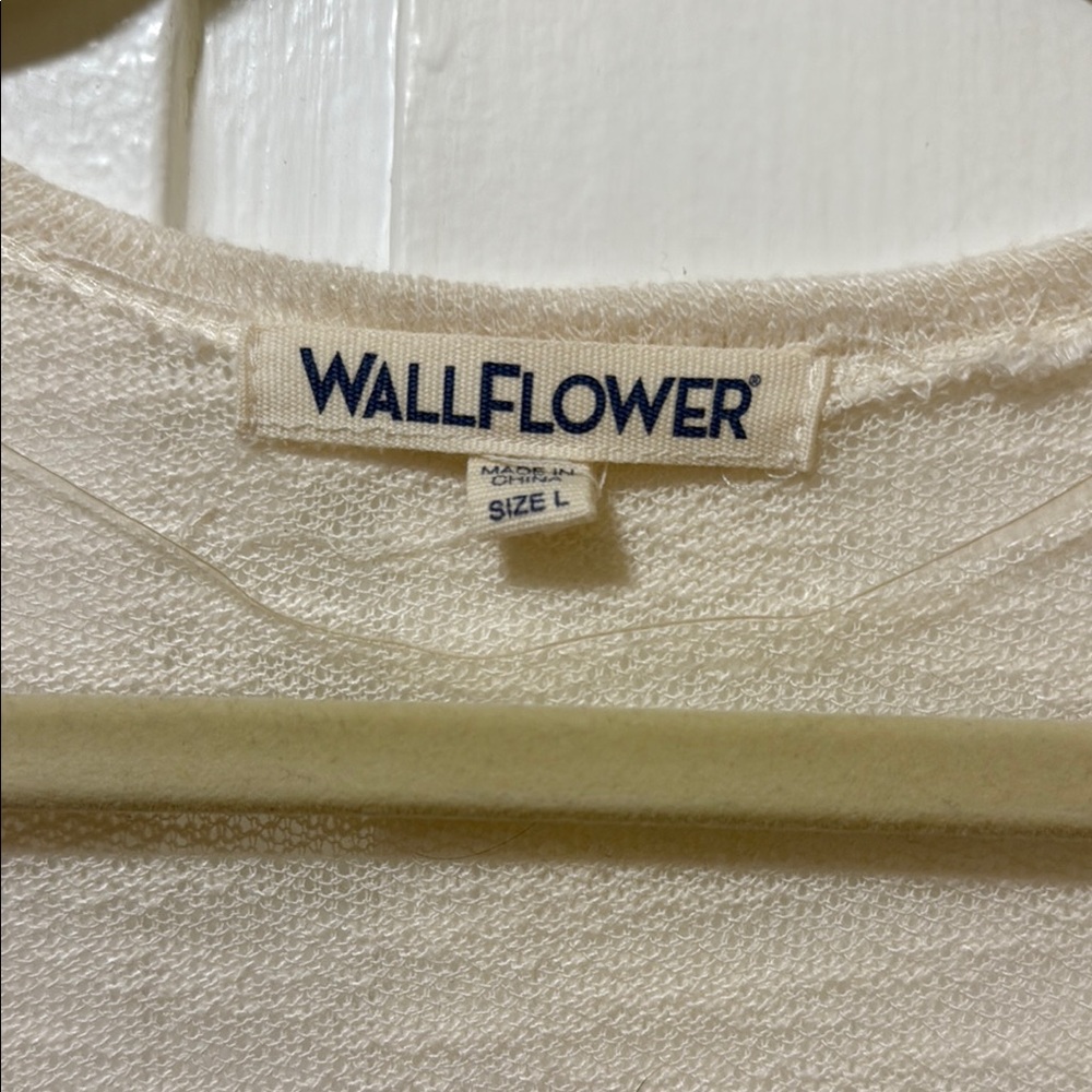 Wallflower Soft Cream Knit Cardigan - Picture 2 of 7